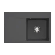 villeroy boch subway style 45 flat keukenspoelbak keramiek vlakbouw grafiet rechts 1