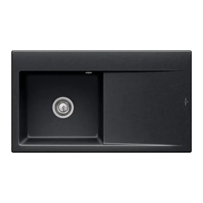 villeroy boch subway style 50 flat keukenspoelbak keramiek vlakbouw chromit links 1