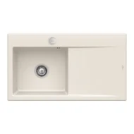 villeroy boch subway style 50 flat keukenspoelbak keramiek vlakbouw creme links excenter 1