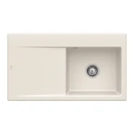 villeroy boch subway style 50 flat keukenspoelbak keramiek vlakbouw creme rechts 1