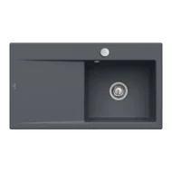 villeroy boch subway style 50 flat keukenspoelbak keramiek vlakbouw grafiet rechts excenter 1
