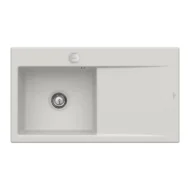 villeroy boch subway style 50 keukenspoelbak keramiek opbouw licht grijs links excenter 1