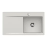 villeroy boch subway style 50 keukenspoelbak keramiek opbouw licht grijs rechts excenter 1