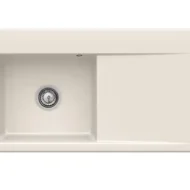villeroy boch subway style 50 keukenspoelbak links keramiek creme opbouw 1