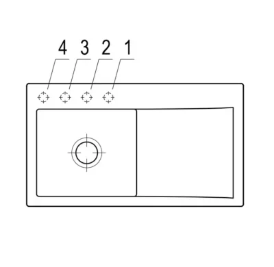 villeroy boch subway style 50 keukenspoelbak links keramiek ivory opbouw 4