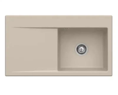 villeroy boch subway style 50 keukenspoelbak rechts keramiek mandel opbouw 1