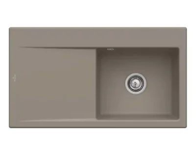 villeroy boch subway style 50 keukenspoelbak rechts keramiek timber opbouw 1