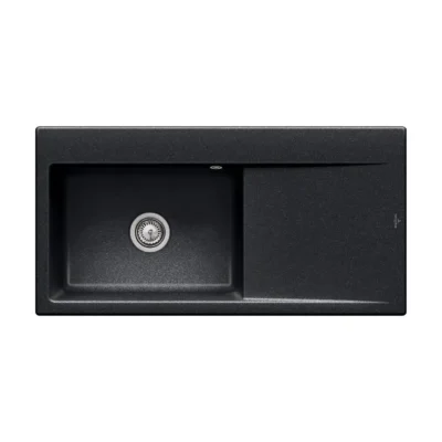 villeroy boch subway style 60 flat keukenspoelbak keramiek vlakbouw chromit links 1