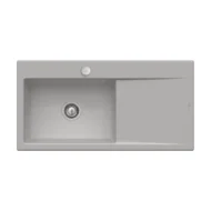 villeroy boch subway style 60 flat keukenspoelbak keramiek vlakbouw fossil links excenter 1