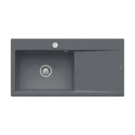 villeroy boch subway style 60 flat keukenspoelbak keramiek vlakbouw grafiet links excenter 1