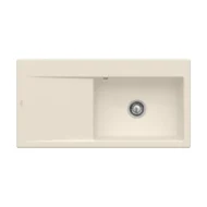 villeroy boch subway style 60 flat keukenspoelbak keramiek vlakbouw ivory rechts 1