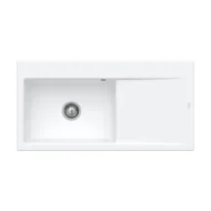 villeroy boch subway style 60 flat keukenspoelbak keramiek vlakbouw steen wit links 1
