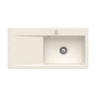 villeroy boch subway style 60 keukenspoelbak keramiek opbouw creme rechts excenter 1