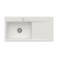villeroy boch subway style 60 keukenspoelbak keramiek opbouw licht grijs links excenter 1