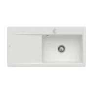 villeroy boch subway style 60 keukenspoelbak keramiek opbouw licht grijs rechts excenter 1