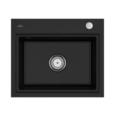 villeroy boch subway style 60 s flat keukenspoelbak keramiek vlakbouw chromit excenter 1