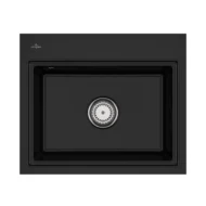 villeroy boch subway style 60 s flat keukenspoelbak keramiek vlakbouw chromit 1