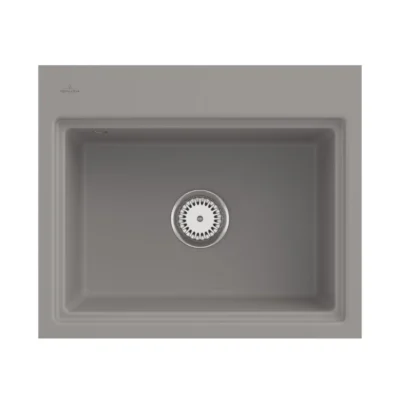 villeroy boch subway style 60 s flat keukenspoelbak keramiek vlakbouw fossil 1