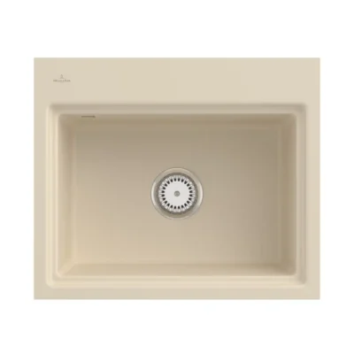 villeroy boch subway style 60 s flat keukenspoelbak keramiek vlakbouw ivory 1