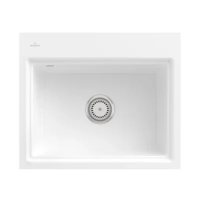 villeroy boch subway style 60 s flat keukenspoelbak keramiek vlakbouw sneeuw wit 1