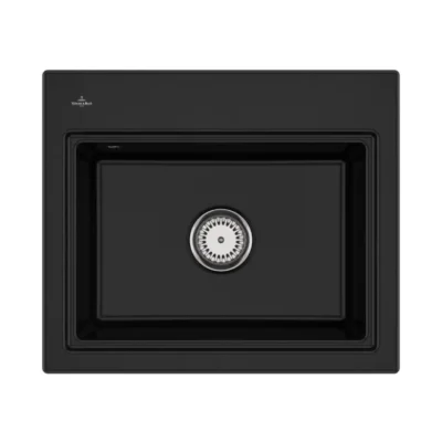 villeroy boch subway style 60 s keukenspoelbak keramiek opbouw chromit 1