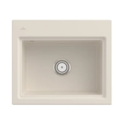 villeroy boch subway style 60 s keukenspoelbak keramiek opbouw creme 1