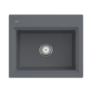 villeroy boch subway style 60 s keukenspoelbak keramiek opbouw grafiet 1