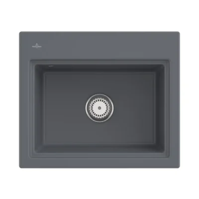 villeroy boch subway style 60 s keukenspoelbak keramiek opbouw grafiet 1