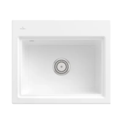 villeroy boch subway style 60 s keukenspoelbak keramiek opbouw sneeuw wit 1