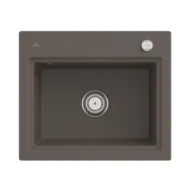 villeroy boch subway style 60 s keukenspoelbak keramiek opbouw timber excenter 1