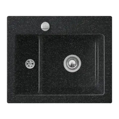 villeroy boch subway xm flat keukenspoelbak keramiek vlakbouw chromit excenter 1