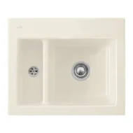 villeroy boch subway xm flat keukenspoelbak keramiek vlakbouw creme 1