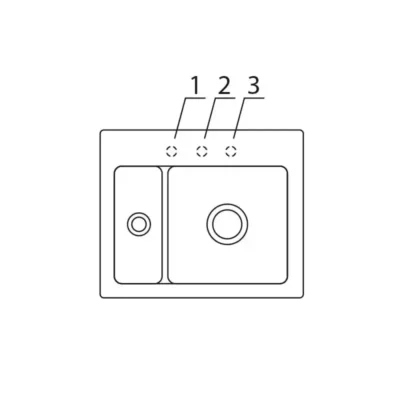 villeroy boch subway xm keukenspoelbak keramiek opbouw timber excenter 2