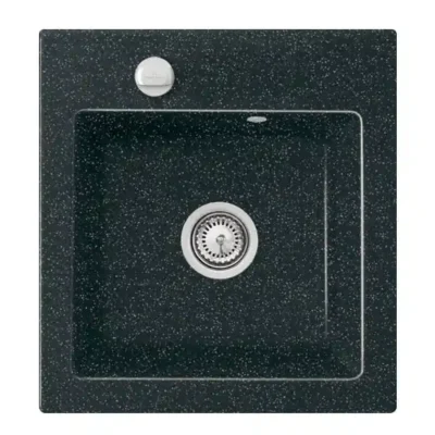 villeroy boch subway xs flat keukenspoelbak keramiek vlakbouw chromit excenter 1