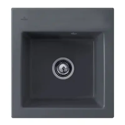 villeroy boch subway xs flat keukenspoelbak keramiek vlakbouw grafiet 1