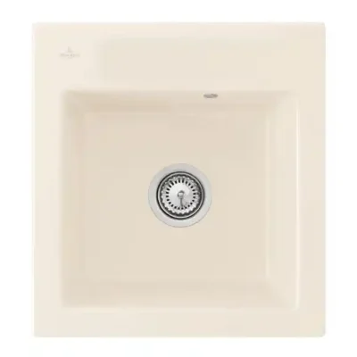 villeroy boch subway xs keukenspoelbak keramiek opbouw creme 1