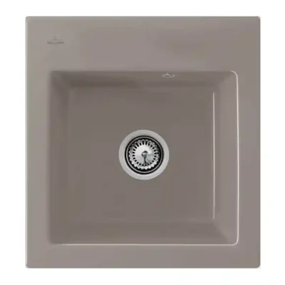 villeroy boch subway xs keukenspoelbak keramiek opbouw timber 1