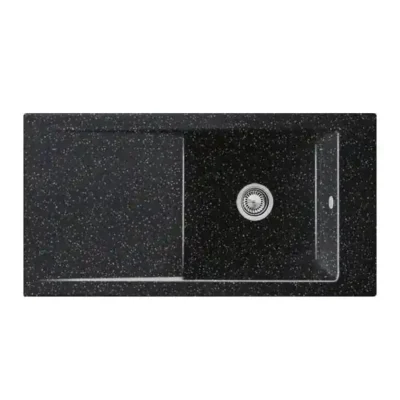 villeroy boch timeline 60 flat keukenspoelbak keramiek vlakbouw chromit 1