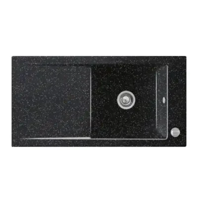 villeroy boch timeline 60 keukenspoelbak keramiek opbouw chromit excenter 1