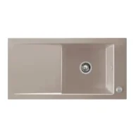 villeroy boch timeline 60 keukenspoelbak keramiek opbouw timber excenter 1