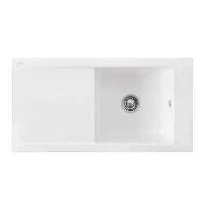 villeroy boch timeline 60 keukenspoelbak keramiek opbouw wit alpin hoogglans 1