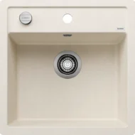 blanco dalago 5 f 527062 enkele keukenspoelbak silgranit zacht wit vlakbouw excenter 1.webp