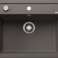 blanco dalago 6 527246 enkele keukenspoelbak silgranit vulkaangrijs opbouw excenter 1.webp