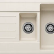 blanco legra 6 s 527088 anderhalve keukenspoelbak silgranit zacht wit omkeerbaar opbouw 1.webp