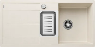 blanco metra 6 s f 527118 enkele keukenspoelbak silgranit zacht wit omkeerbaar vlakbouw of onderbouw excenter 1.webp