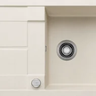 blanco metra xl 6 s f 527125 enkele keukenspoelbak silgranit zacht wit omkeerbaar vlakbouw of onderbouw excenter 1.webp