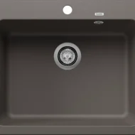 blanco naya 6 527311 enkele keukenspoelbak silgranit vulkaangrijs opbouw 1.webp
