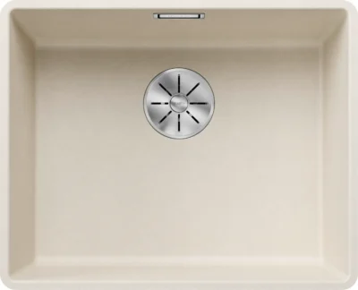 blanco subline 500 f 527169 enkele keukenspoelbak silgranit zacht wit vlakbouw 1.webp