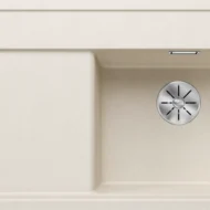 blanco zenar 5 s f 527183 enkele keukenspoelbak rechts silgranit zacht wit vlakbouw of onderbouw excenter 1.webp