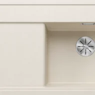 blanco zenar xl 6 s f 527192 enkele keukenspoelbak rechts silgranit zacht wit vlakbouw of onderbouw excenter 1.webp